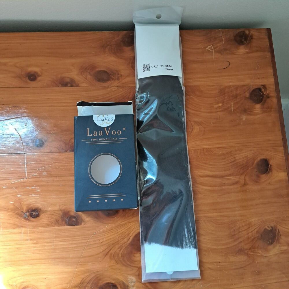 LaaVoo U Tip Hair Extensions 100% Human Hair 14" Black